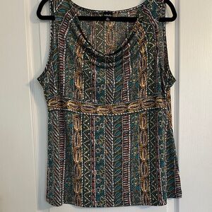 Rafaella Multicolor Geometric Women's Blouse